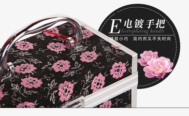 【廠家定做鋁合金化妝箱 化妝箱定做 高檔首飾盒廠家 多功能化妝箱】價格,廠家,圖片,化妝包、化妝箱、梳妝盒,巨龍箱包-