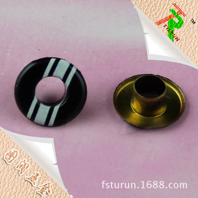 廠價直銷優質電鍍槍黑六角/圓形雞眼印字 箱包服裝配件的專業選擇