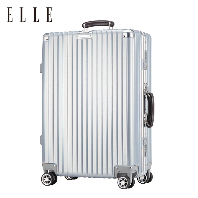 ELLE玫瑰金鋁框拉桿箱——旅行中的優(yōu)雅伴侶